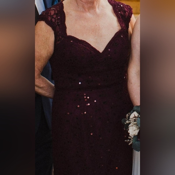 Plum mother of the bride dress - Picture 5 of 5